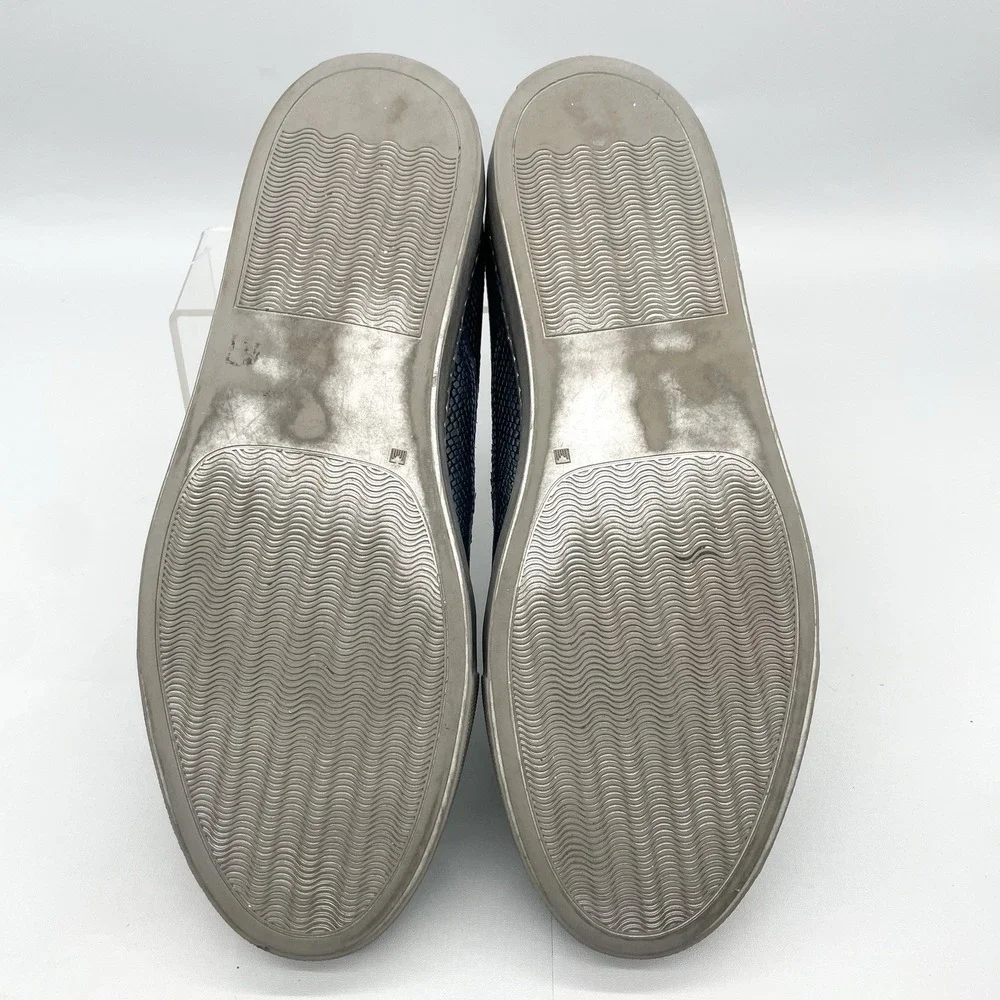 Robert‎ Graham Mens 44 11 Rolo Slip On Sneakers Shoes Blue Snake Leather Casual